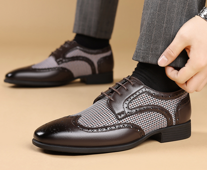 OXFORD FASHION HOUNDSTOOTH SHOES