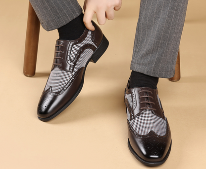 OXFORD FASHION HOUNDSTOOTH SHOES