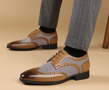 OXFORD FASHION HOUNDSTOOTH SHOES