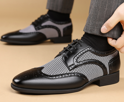 OXFORD FASHION HOUNDSTOOTH SHOES