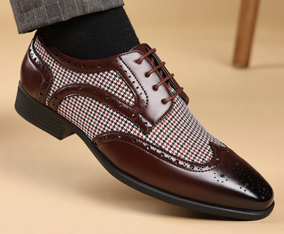 OXFORD FASHION HOUNDSTOOTH SHOES