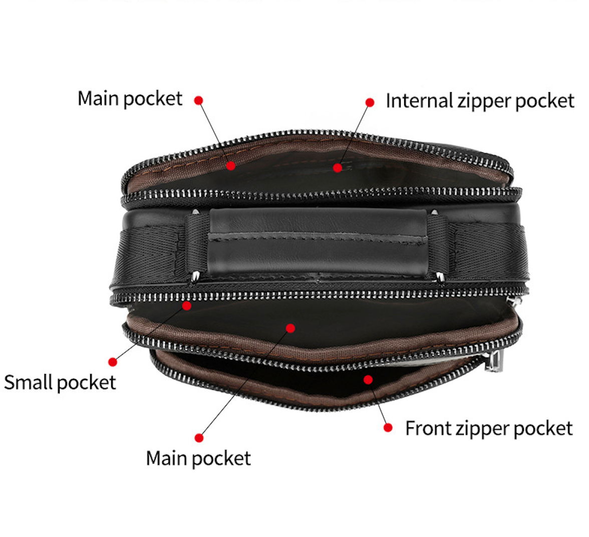 TRAVEL LEATHER CROSSBODY BAG