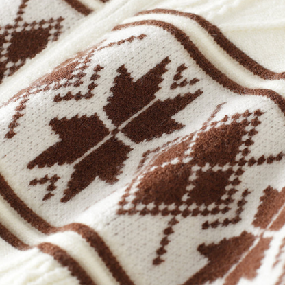 COTTON STAND-UP SWEATER