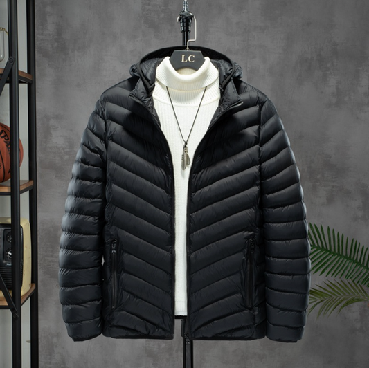 RIBBED HOODED JACKET