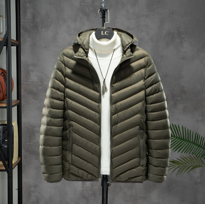 RIBBED HOODED JACKET