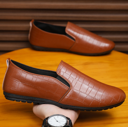 CROC-EMBOSS SLIP-ONS