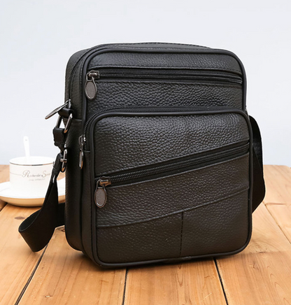 LEATHER COWHIDE CROSSBAG