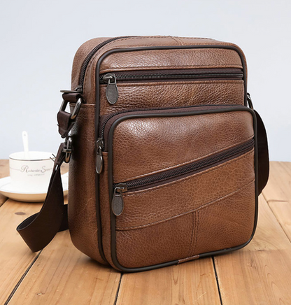 LEATHER COWHIDE CROSSBAG