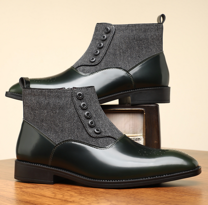 GENTLEMEN LEATHER BUTTON BOOTS