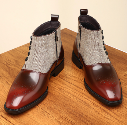 GENTLEMEN LEATHER BUTTON BOOTS