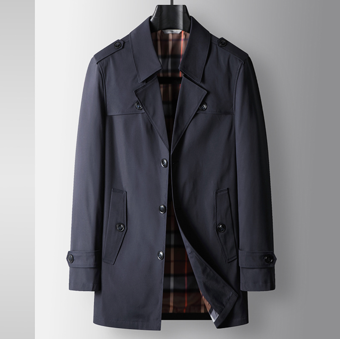 MID-LENGTH TRENCH COAT