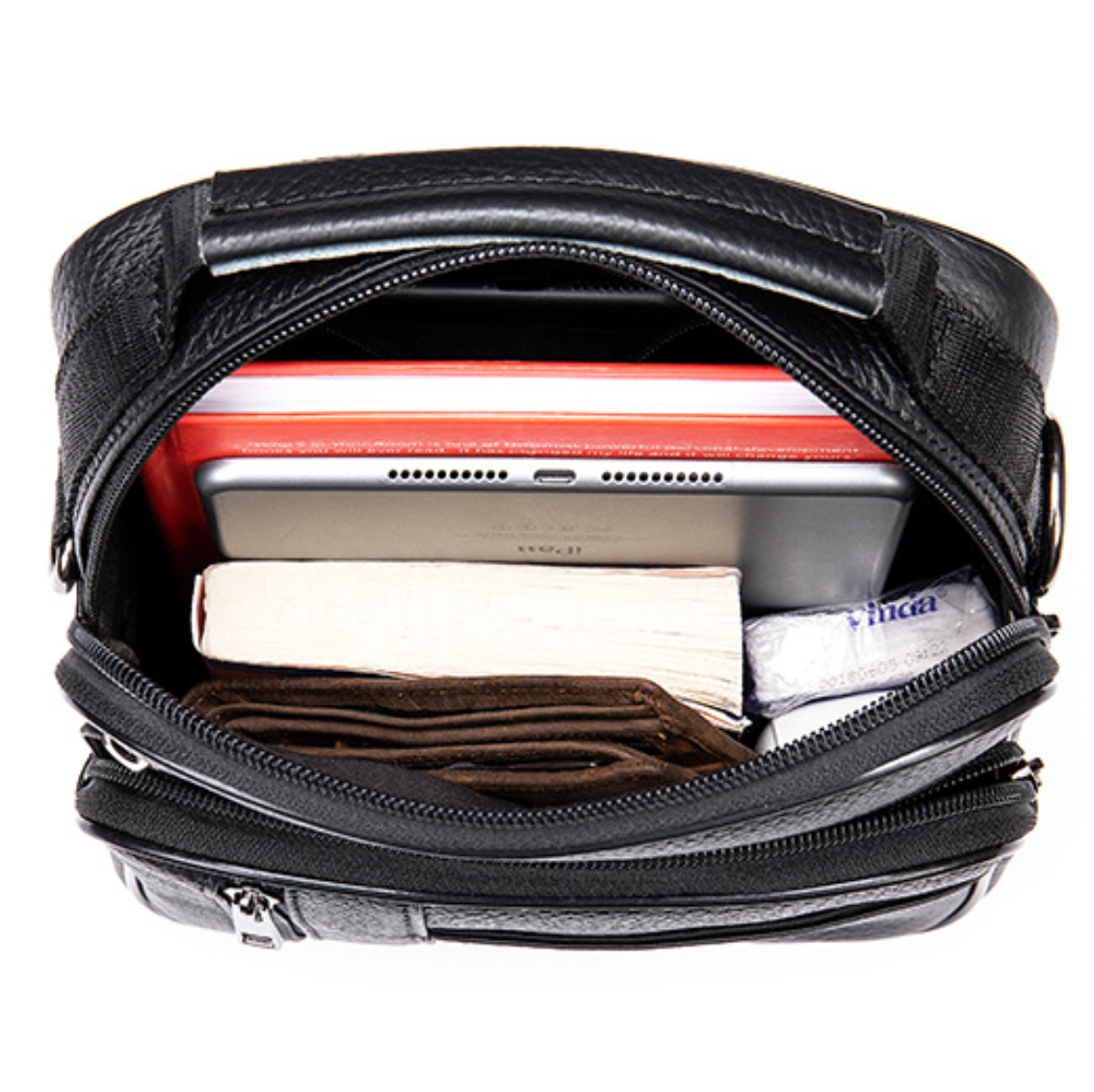 GENUINE LEATHER CROSSBODY BAG