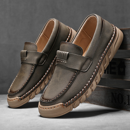 HAND-STITCHED MOC LOAFERS