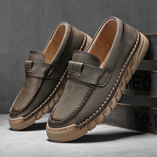 HAND-STITCHED MOC LOAFERS
