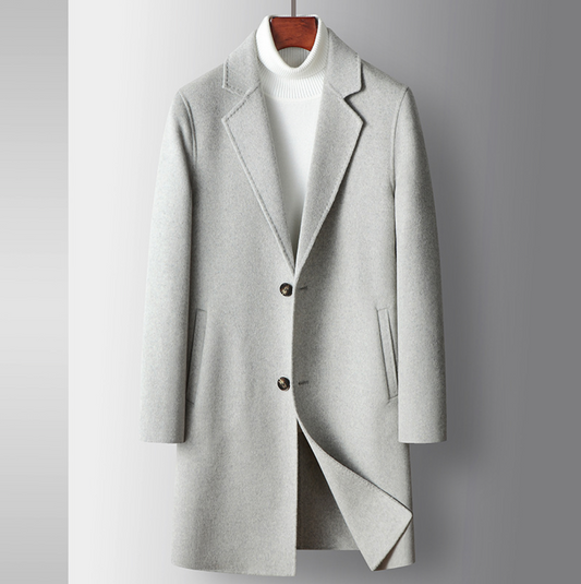 HANDMADE TWEED WOOL OVERCOAT