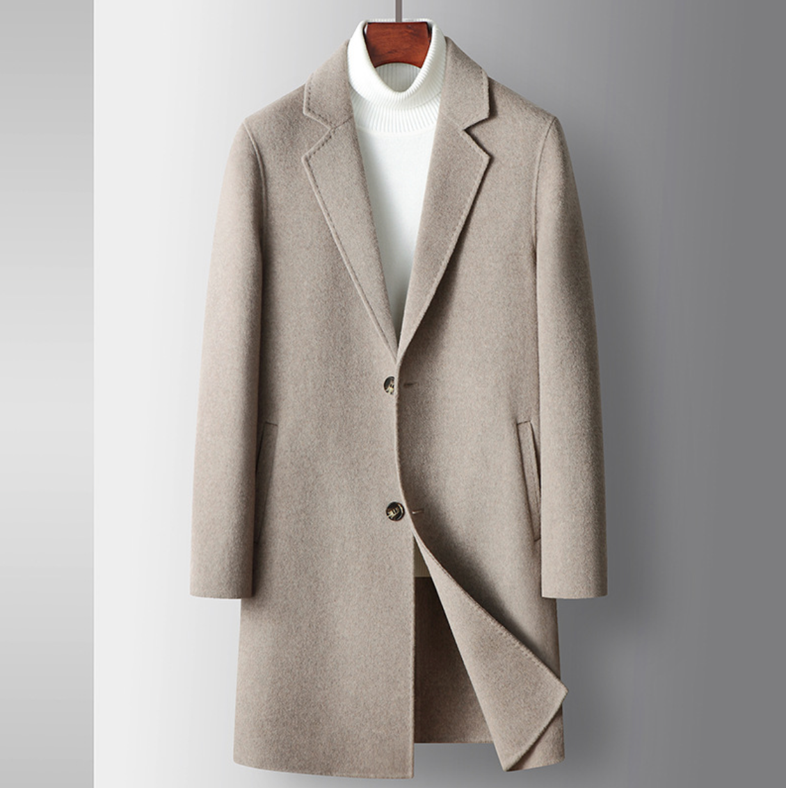 Handmade Tweed Wool Overcoat