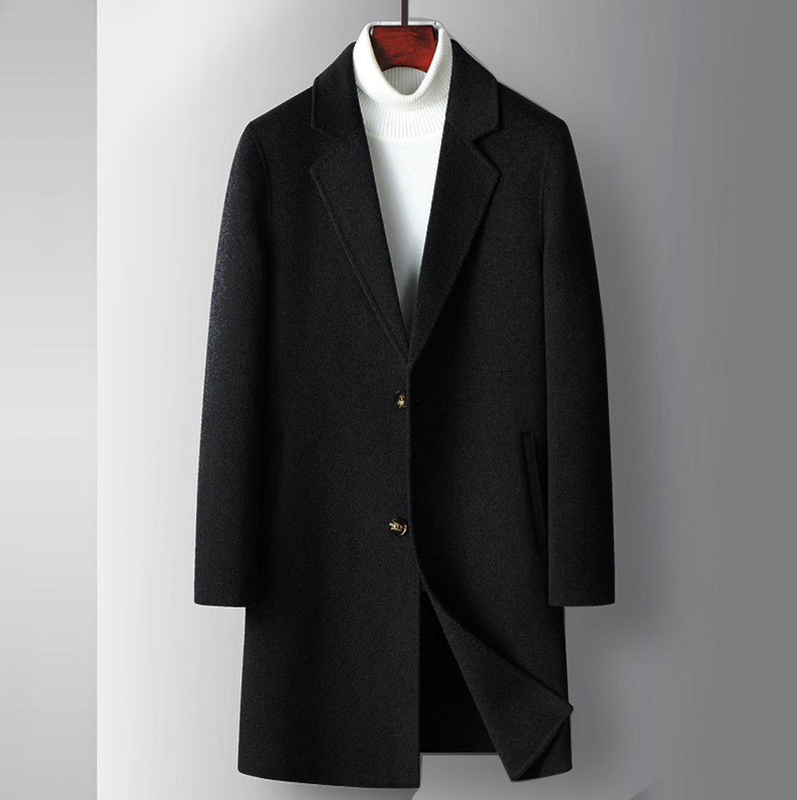 Handmade Tweed Wool Overcoat
