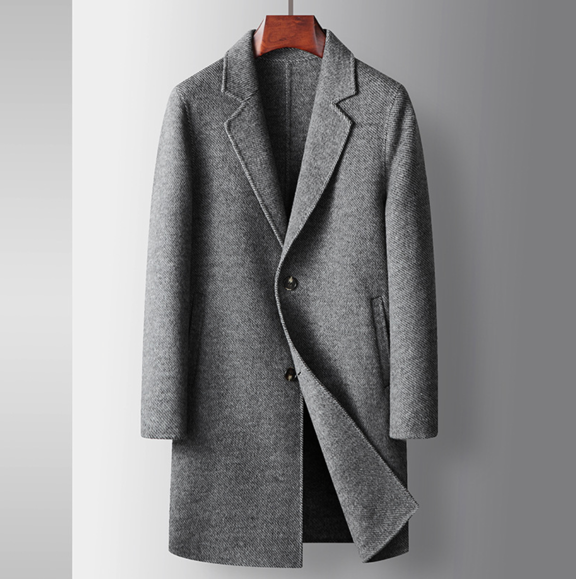 Handmade Tweed Wool Overcoat