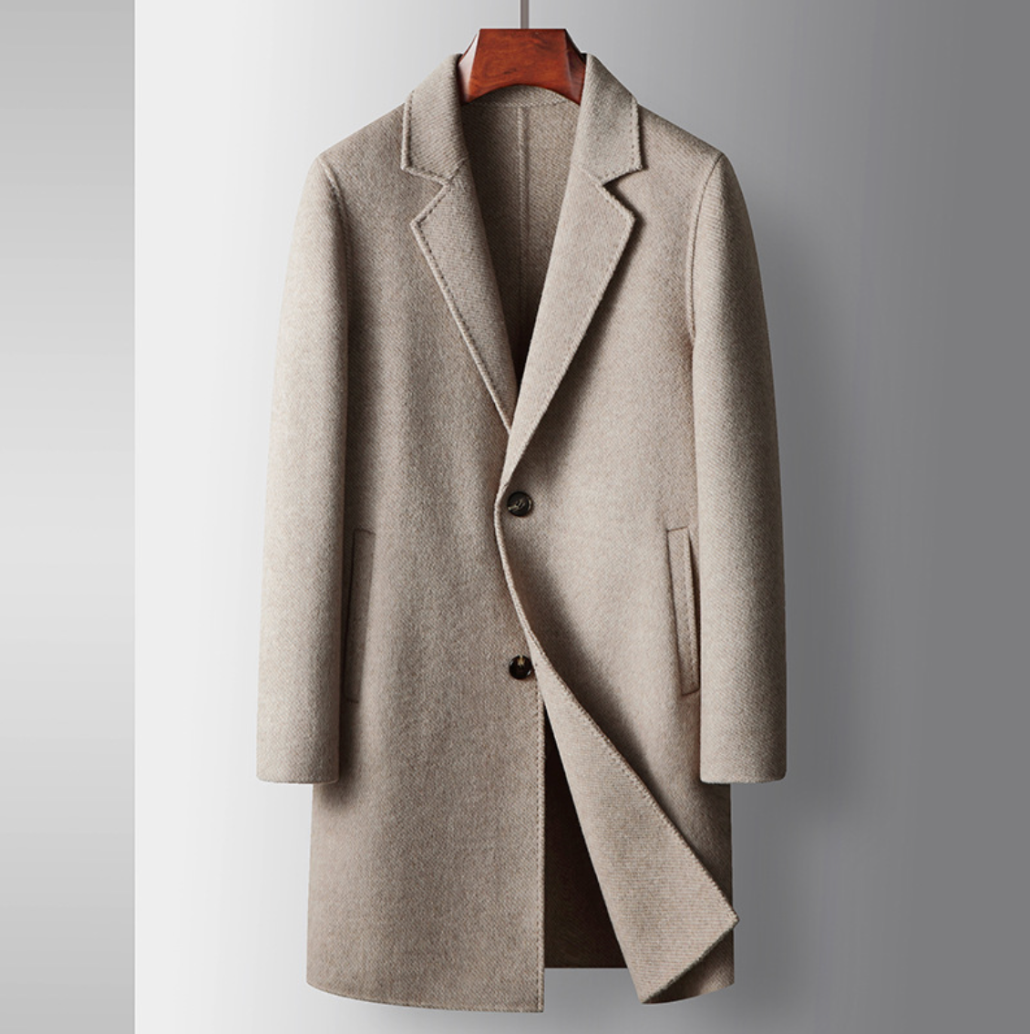 Handmade Tweed Wool Overcoat