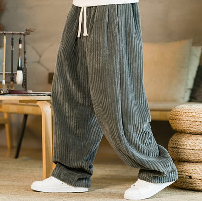 CORDUROY LANTERN TROUSERS