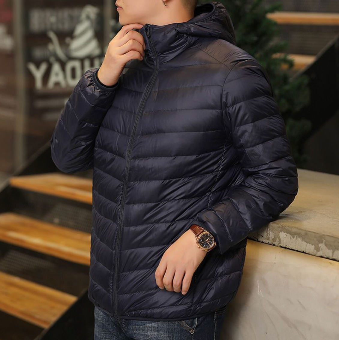FEATHERWEIGHT HOODED DOWN JACKET