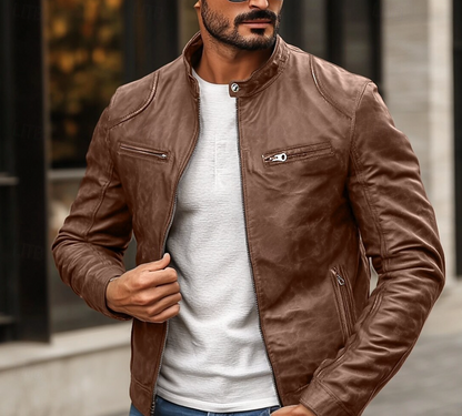 FIT LEATHER JACKET