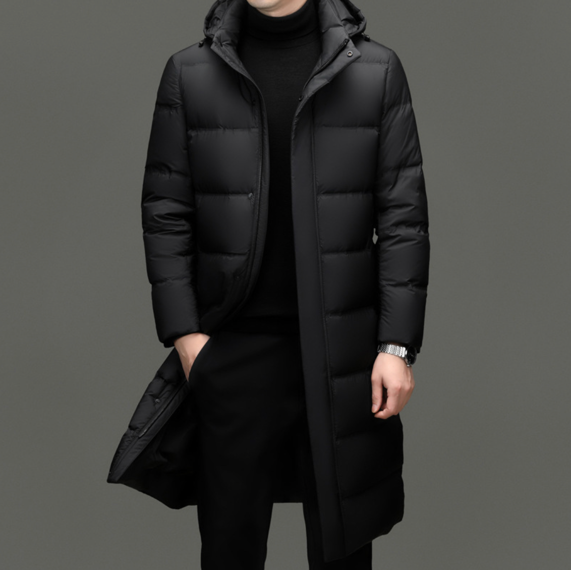 MEN’S LONG DOWN COAT
