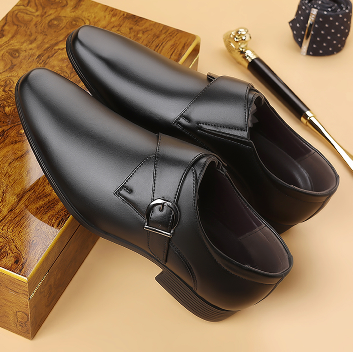 Buckle Oxford Shoes