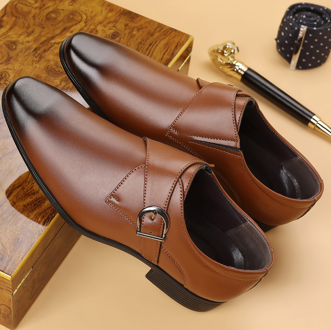 Buckle Oxford Shoes
