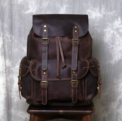 CRAZY HORSE LEATHER BACKPACK