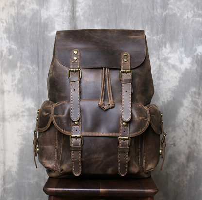 CRAZY HORSE LEATHER BACKPACK
