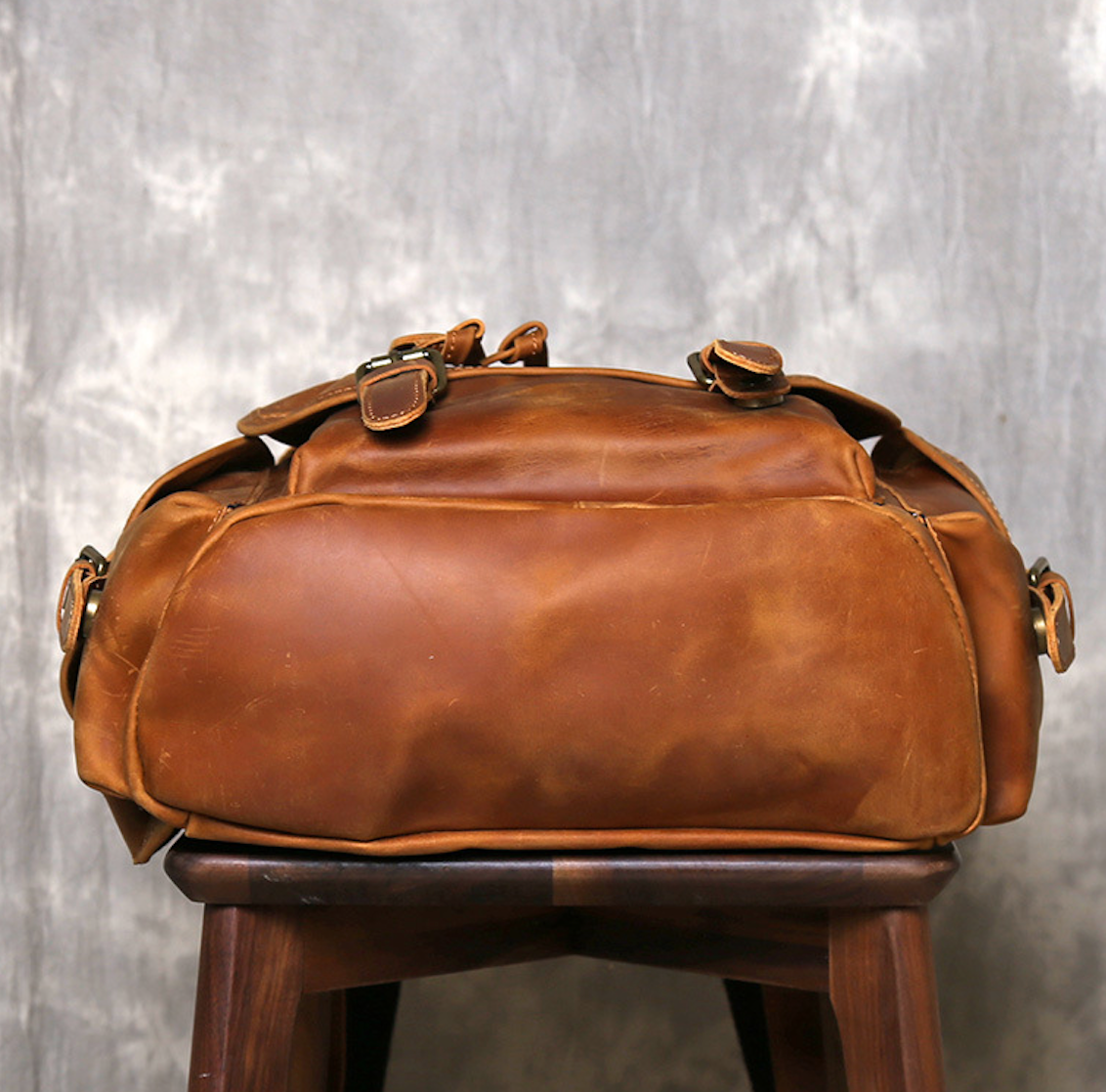 CRAZY HORSE LEATHER BACKPACK