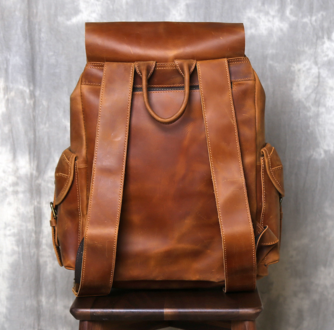 CRAZY HORSE LEATHER BACKPACK