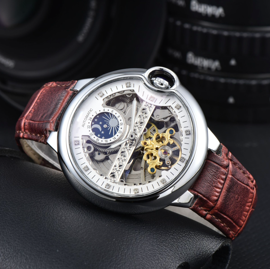 AUTOMATIC MOON TOURBILLON WATCH