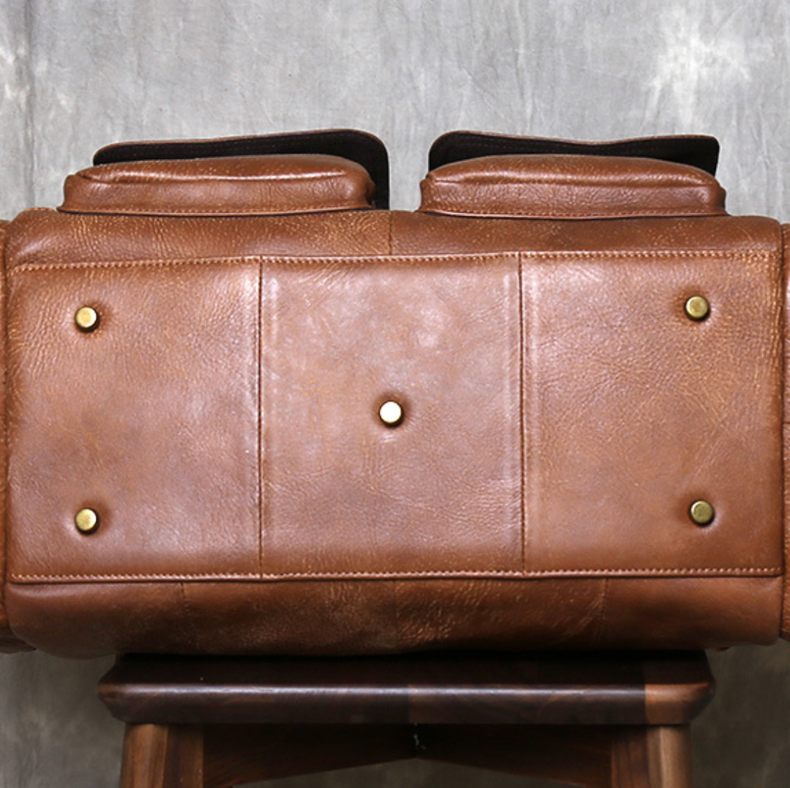 VINTAGE COWHIDE DUFFEL BAG