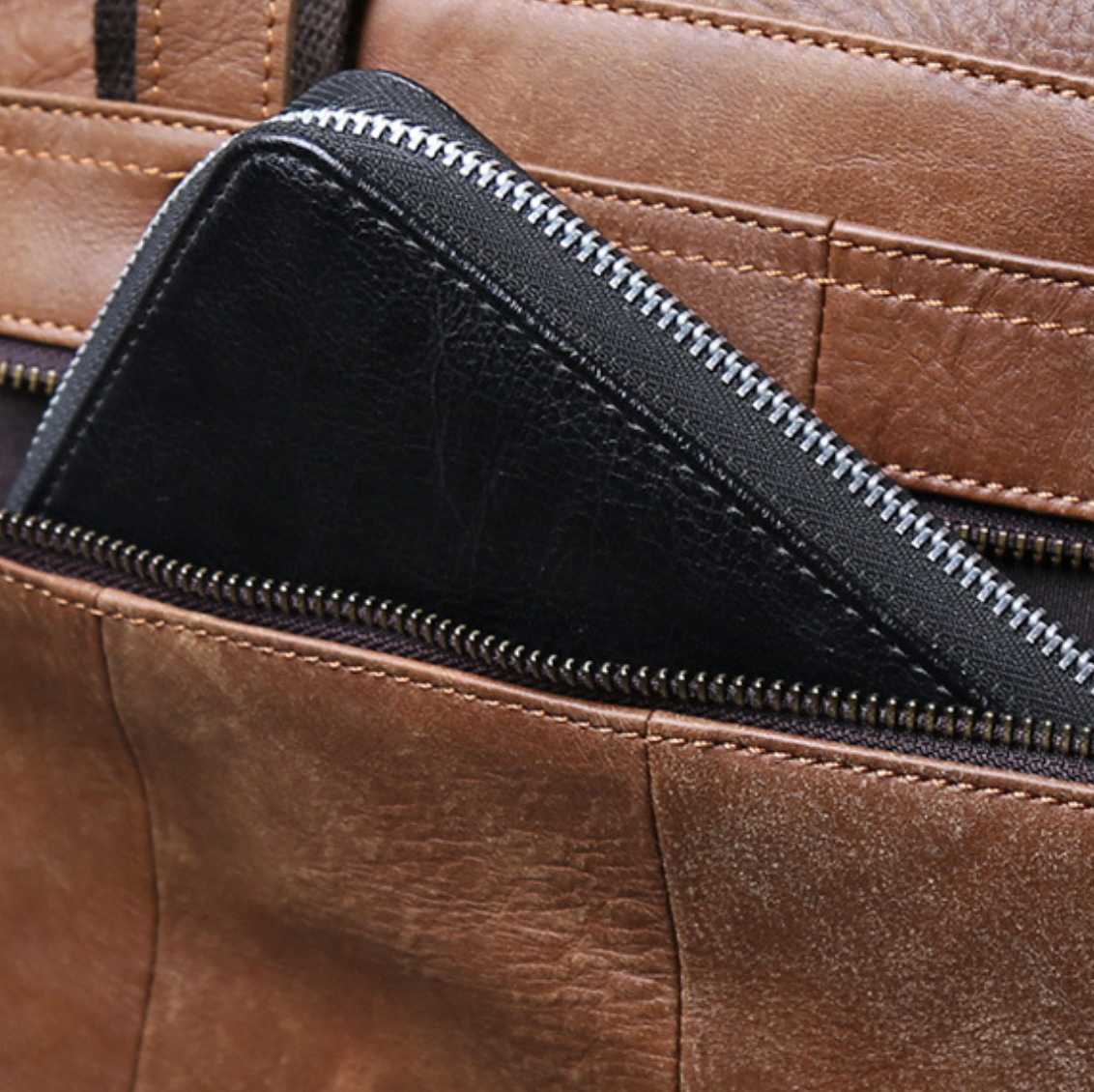 VINTAGE COWHIDE DUFFEL BAG