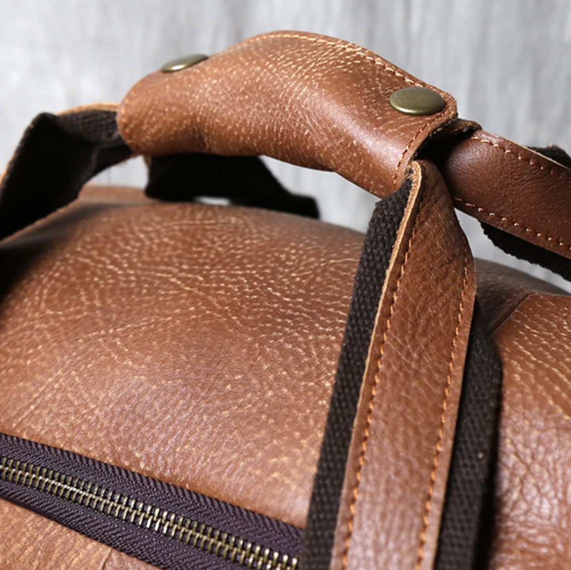 VINTAGE COWHIDE DUFFEL BAG