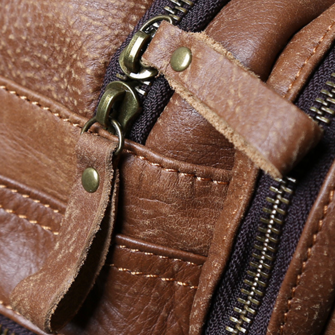 VINTAGE COWHIDE DUFFEL BAG