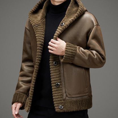 THICK REVERSIBLE SHEARLING COAT