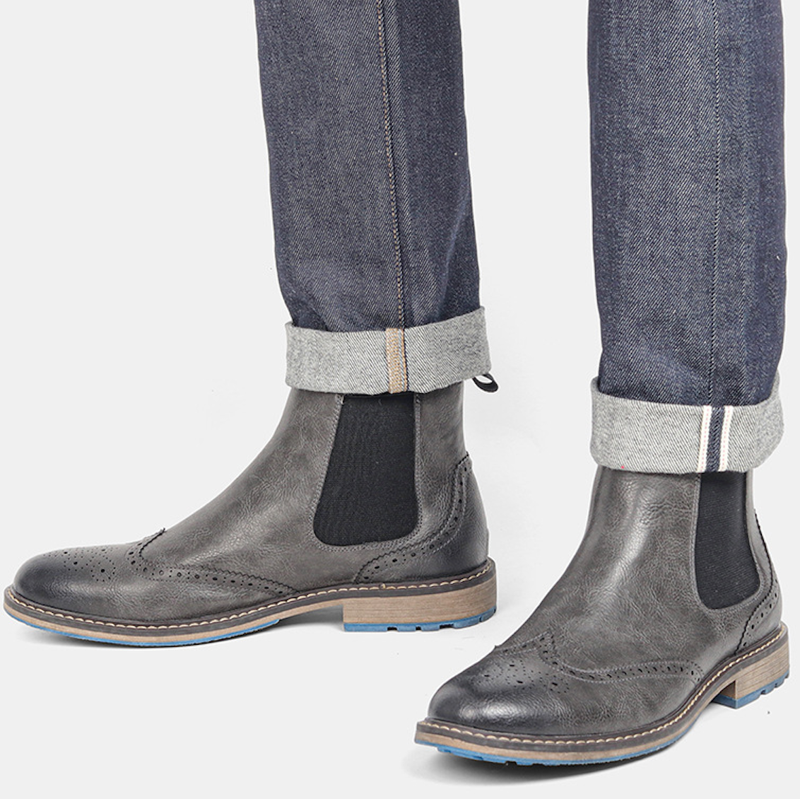 HERITAGE BROGUE CHELSEA BOOTS