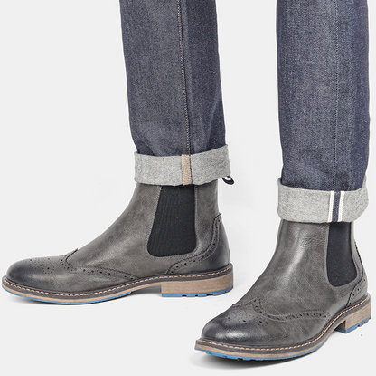 HERITAGE BROGUE CHELSEA BOOTS