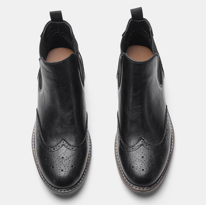 HERITAGE BROGUE CHELSEA BOOTS