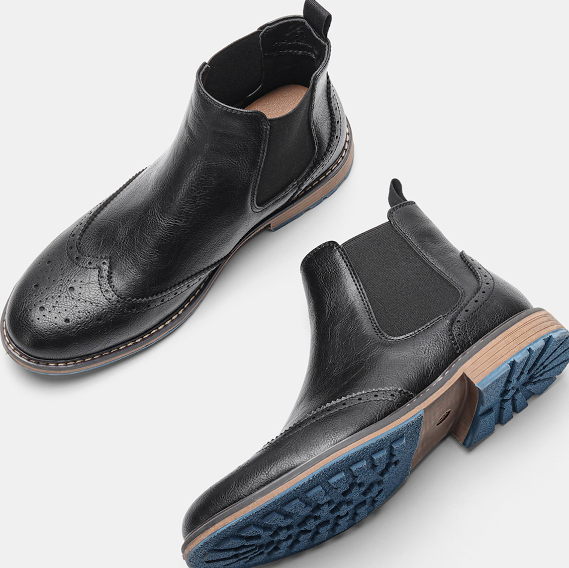 HERITAGE BROGUE CHELSEA BOOTS