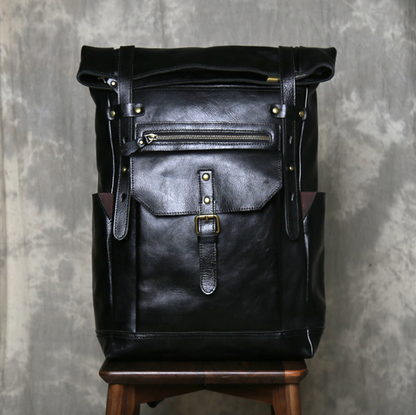 LEATHER TRAVEL BACKPACK