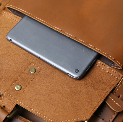 LEATHER TRAVEL BACKPACK