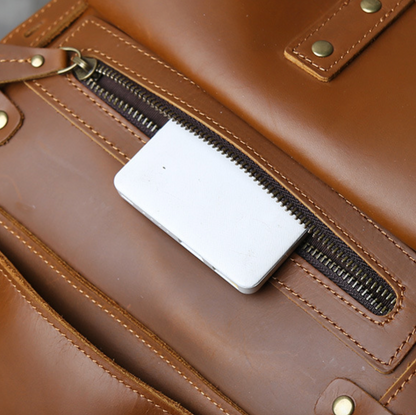 LEATHER TRAVEL BACKPACK