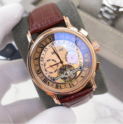 AUTOMATIC SKELETON DRESS WATCH