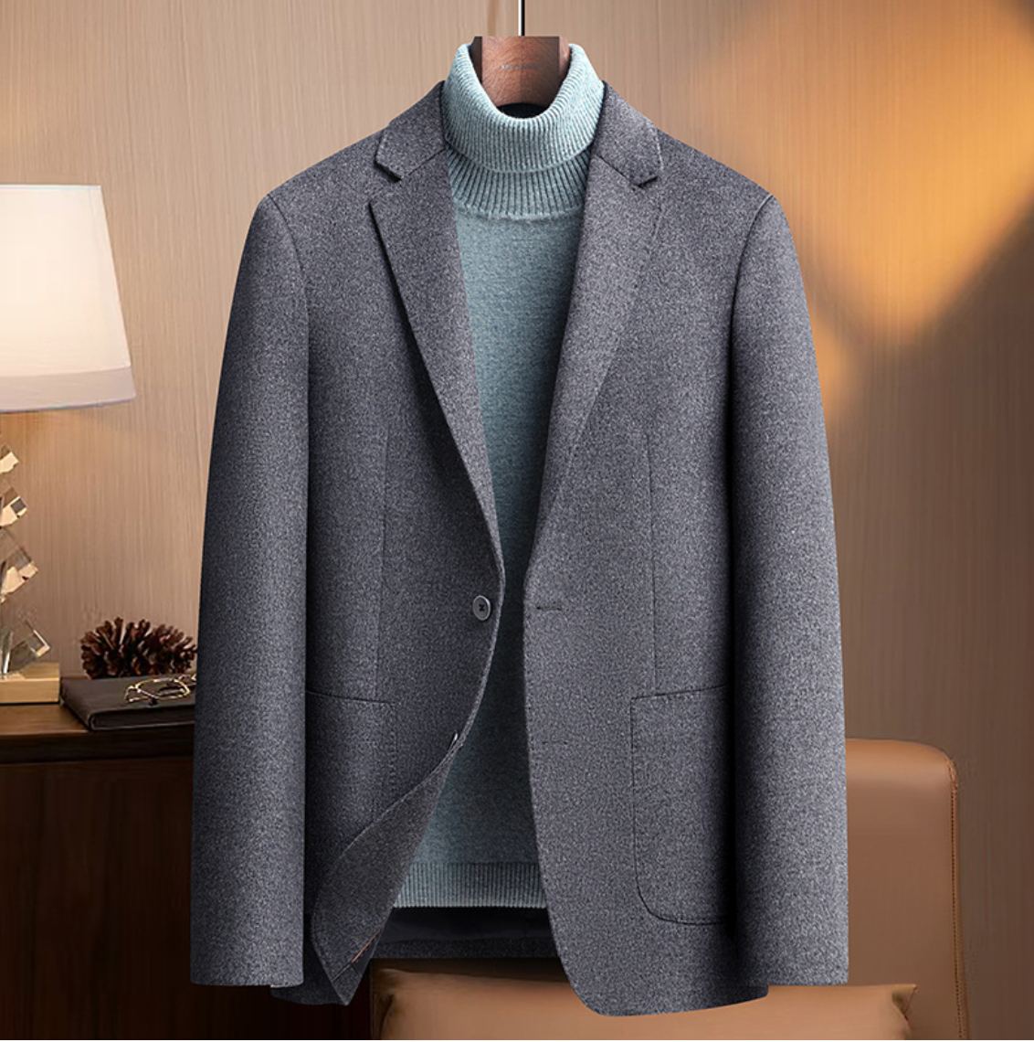 MULBERRY SILK WOOL BLAZER