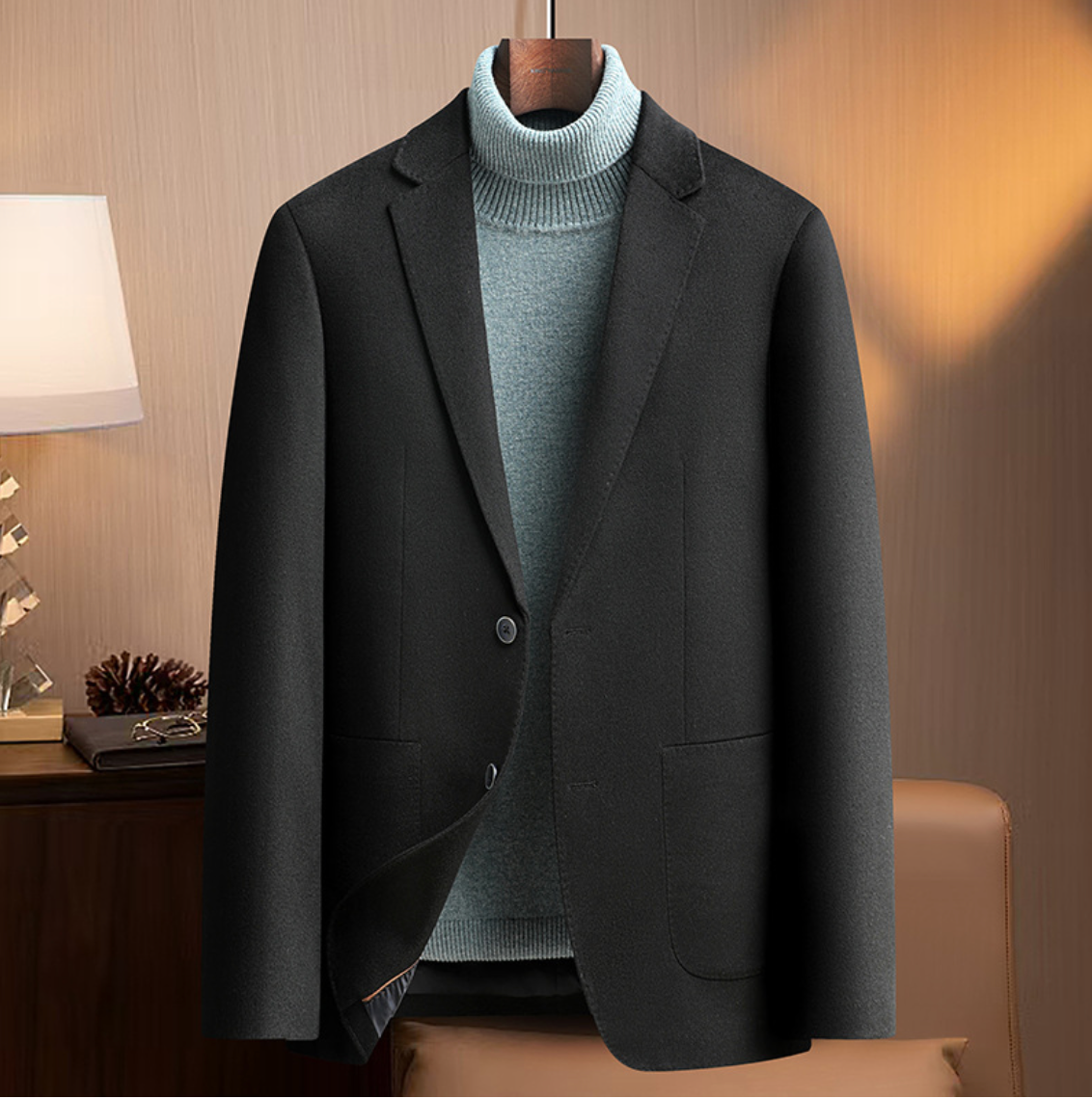 MULBERRY SILK WOOL BLAZER