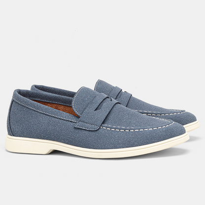 VINTAGE SUEDE PENNY LOAFERS